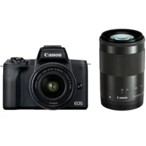 【新品】EOS Kiss M2 ダブルズームキット [ブラック]