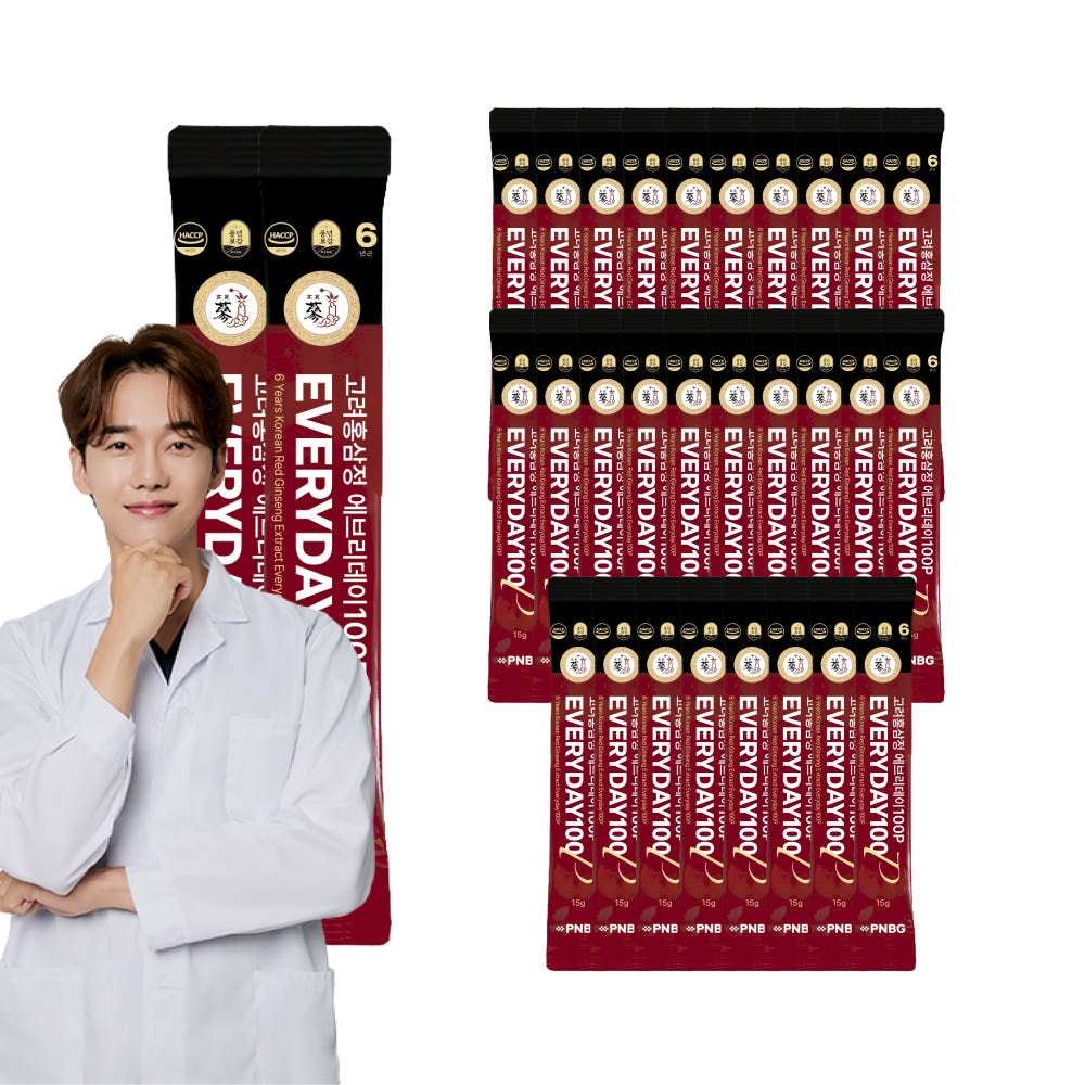 高麗紅参精 6年根 エブリデー100 紅参スティック 15g x 100包 バルク包装