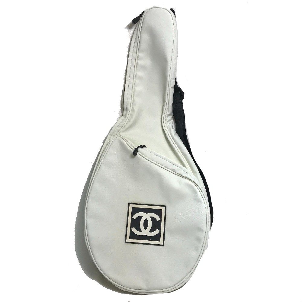 ラケットケース CC ココマーク スポーツライン ショルダー付き テニス ナイロン ホワイト