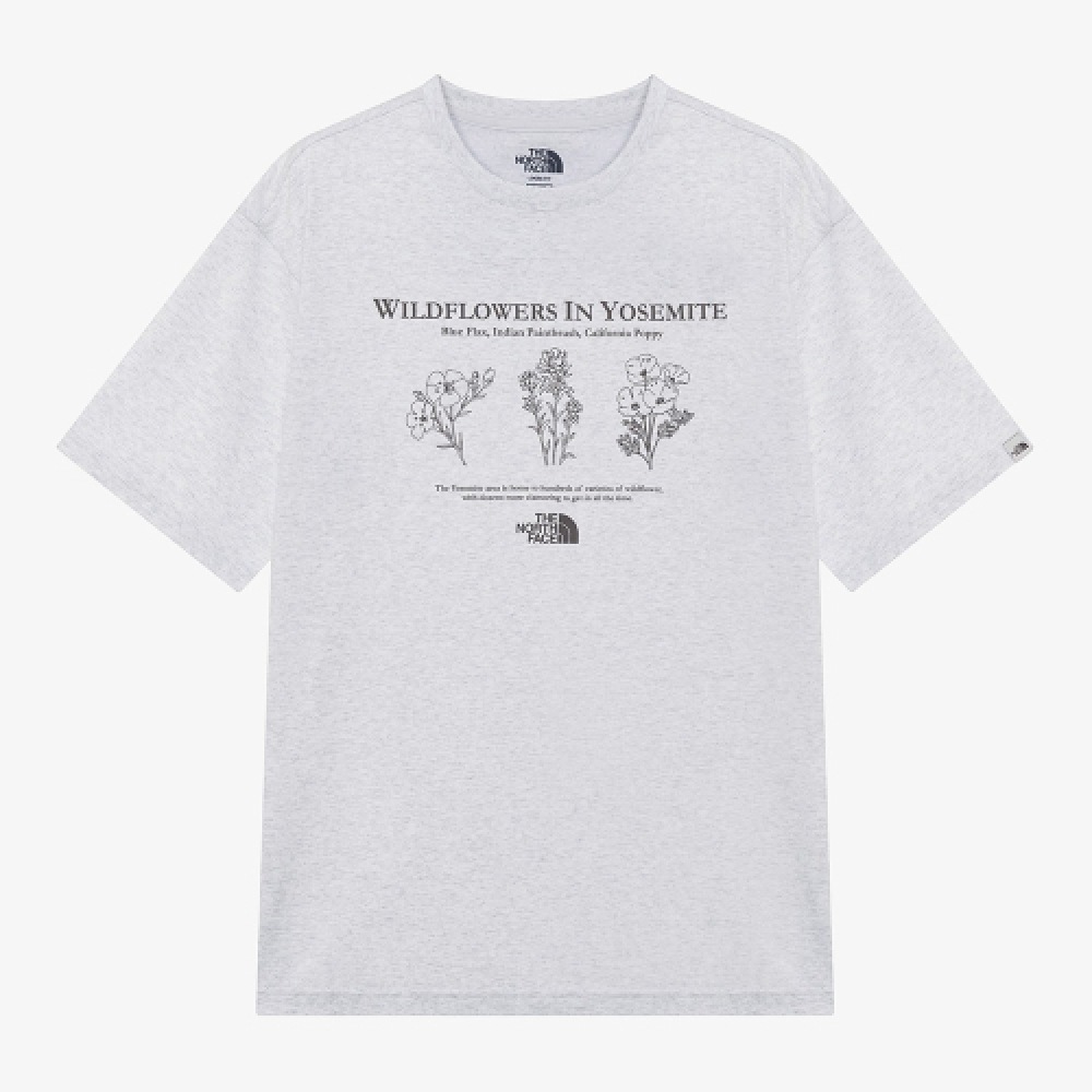 ザ・ノース・フェイス NT7UR23M ホワイトレーベル・フラワー EX ショートスリーブラウンドTシャツ_