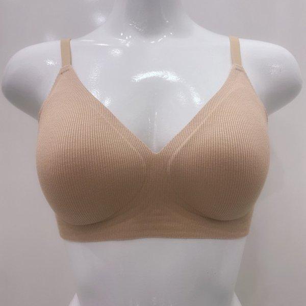 リブ レーヨン スパン 퓨징 シームレス ブラ/BR1996A SBR