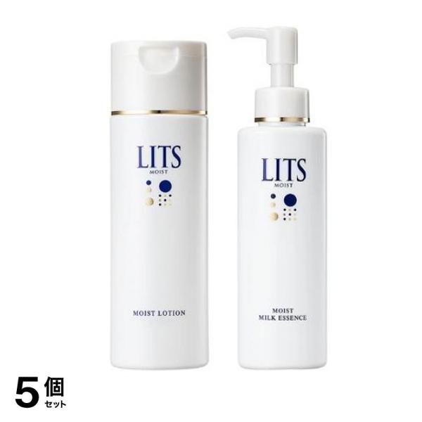 LITS(リッツ) モイストローション とろみ化粧水 無香料 190mL (&モイスト ミルク美容液 100mL) 5個セット