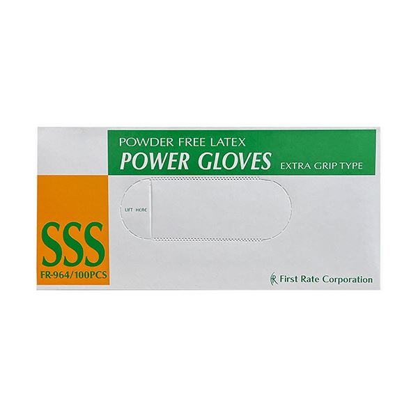 (まとめ)ファーストレイト パワーグローブEXグリップ パウダーフリー SSS FR-964 1セット(1000枚:100枚×10箱)(×3セット)