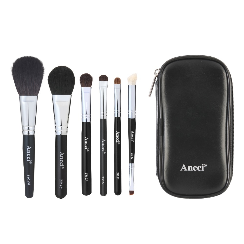 [アンさんおすすめ] ソヒョン駅ブラシ 携帯用 ミニブラシ 6pcs セット ポーチ付き - セット5002