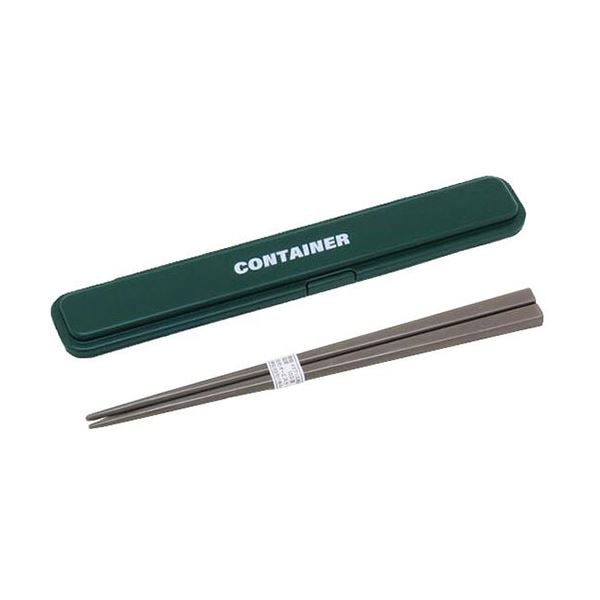[5セット] オーエスケー コンテナ 箸セット18.0cm GREEN HS-17-GRX5