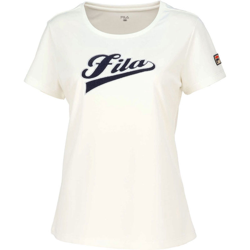 アップリケTシャツ テニス Ｔシャツ ウィメンズ (vl2973-02)