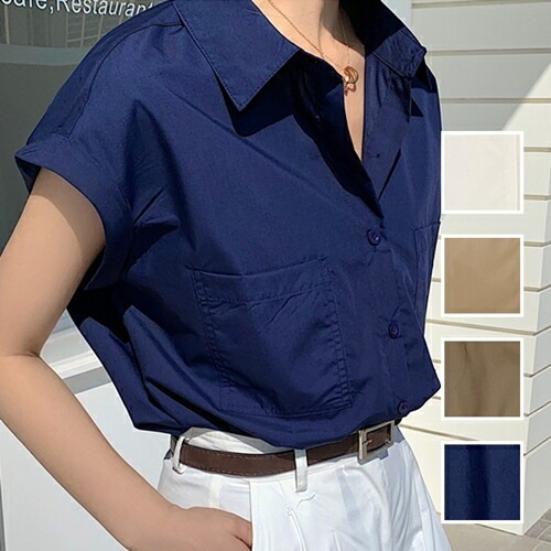 ブラウス シャツ 韓国 ファッション レディース 春 夏 カジュアル コーデ シンプル 定番 セレカジ 20代 30代 40代 2025大きいサイズ フレンチスリーブ風 シアー オーバーサイズ