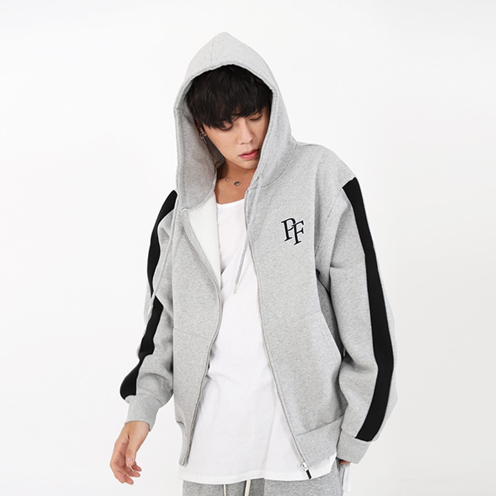 スモールロゴ ジップアップパーカー 3colors
