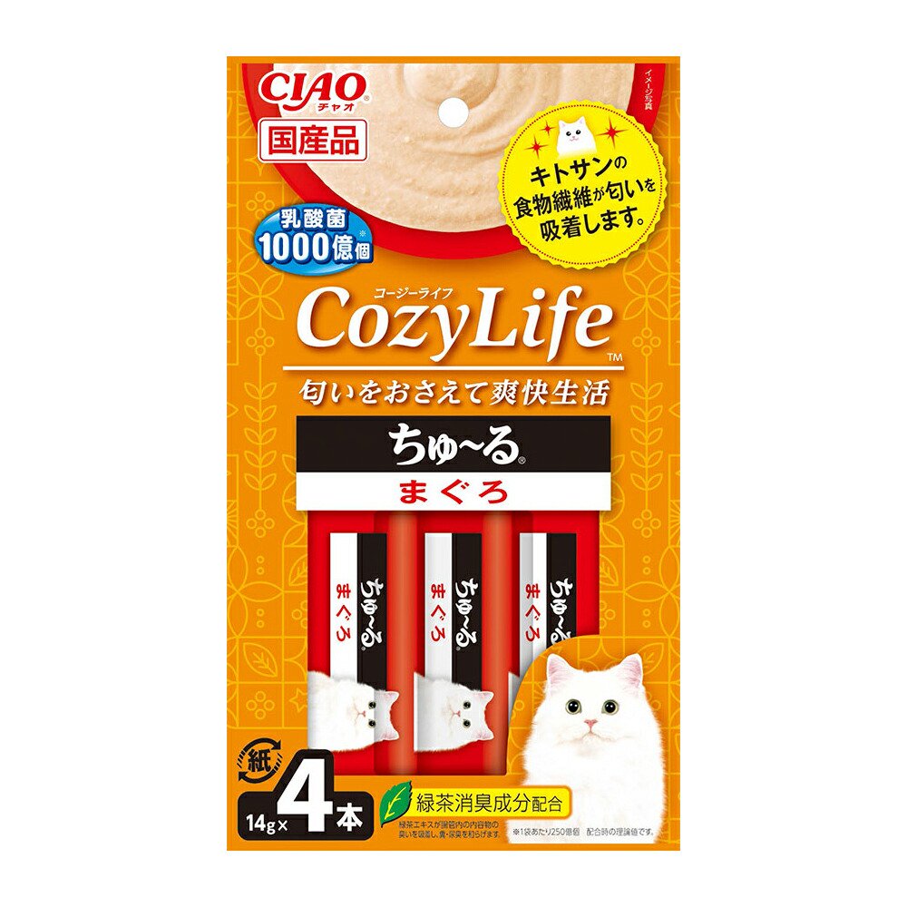 いなば　Ｃｏｚｙ　Ｌｉｆｅ　ちゅーる　まぐろ　１４ｇX４本X４８　ちゅーる　チュール　猫　ＣＲＣ35―25―90―10―00