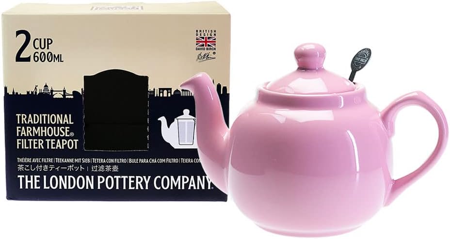 ロンドンポタリー　 ファームハウス ティーポット 2カップ用 さくら　London Pottery 通販 紅茶 ポット 陶器 おしゃれ かわいい 茶器 急須 モダン 茶こし付き ブランド