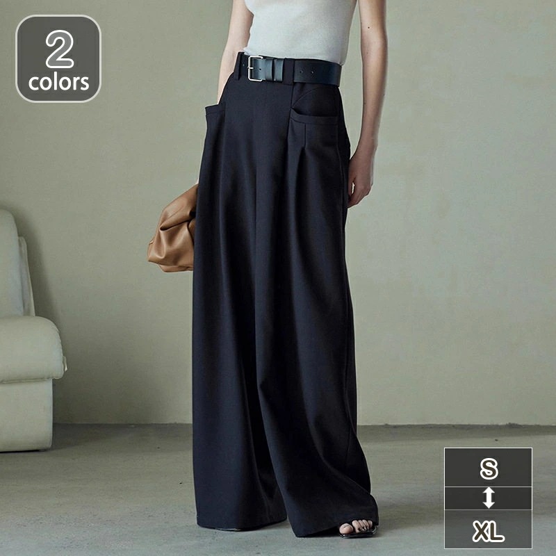 ２タックワイドバギーフレアスラックス Camphorwood 2tuck wide baggy slacks / 2タックワイドバギーフレア