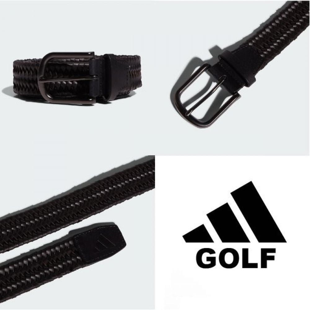 アディダスゴルフ 2024 FW メンズゴルフウーブンレザーベルト IK2865
