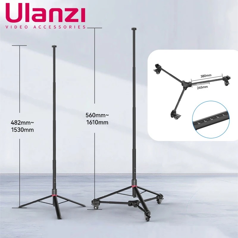 Ulanzi-大型三脚,360 回転ホイール,スマートフォン,DSLR,カメラ,vlog撮影用