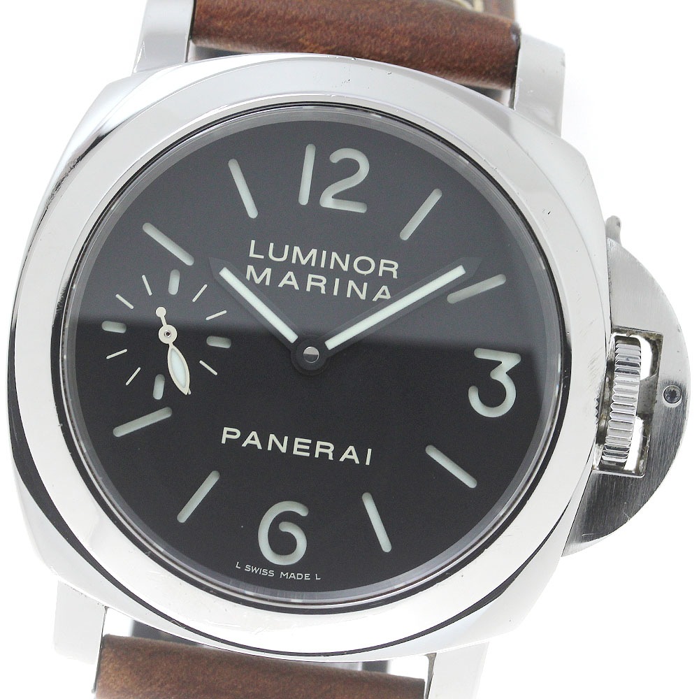パネライ PANERAI PAM00111 ルミノールマリーナ スモールセコンド 手巻き メンズ _816750【中古】