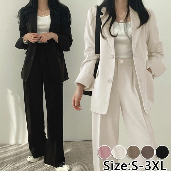 【大好評！最安値挑戦!】卒業式 入学式 スーツ ママ 母 パンツスーツ セットアップ レディース スーツ 上下セット おしゃれ 入学式面接 ジャケット 2点セット おしゃれ カジュアル オフィス 通勤