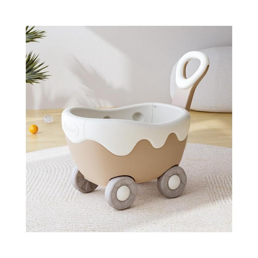 手押し車 赤ちゃん. クリームのワゴン おもちゃ箱 ボックス 手押し車 赤ちゃん キッズワゴン ベビーウォーカー ワゴントイ おもちゃ収納 つかまり立ち 知育玩具