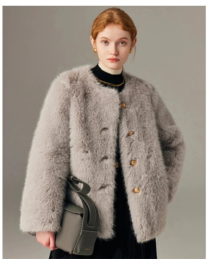 ファーコート レディース ショート ファージャケット レディース アウター ボアコート 秋冬 冬 ファー 毛皮コート 厚手 防寒 暖かい 大きいサイズ 体型カバー おしゃれ かわい