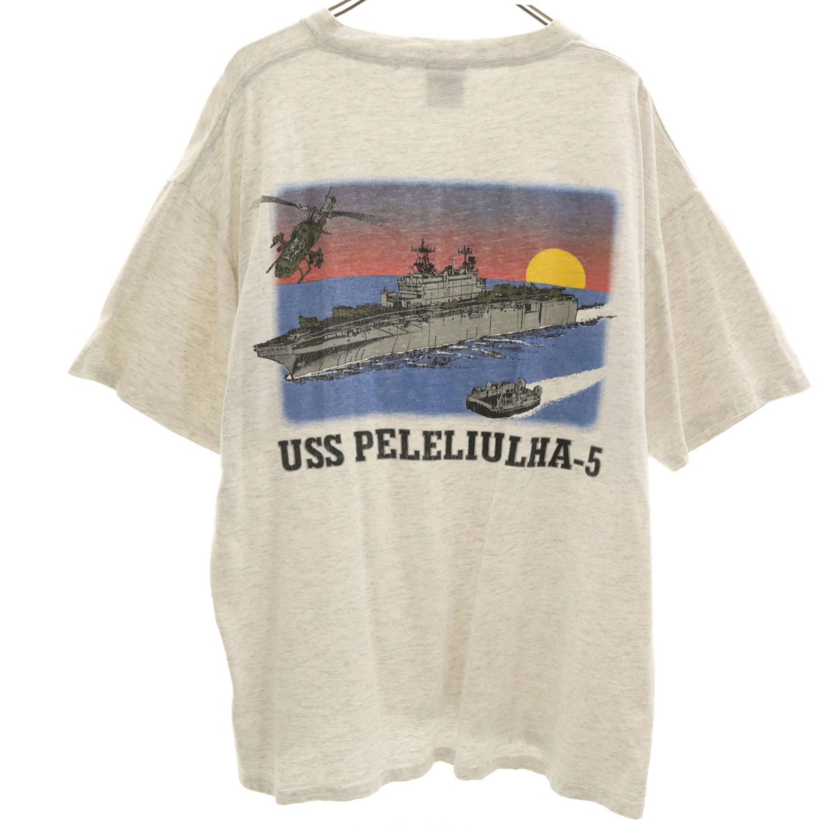 ONEITA オニータ 90s オールド バックプリント 半袖 Tシャツ XL グレー POWER-T シングルステッチ メンズ 古着 5,059円