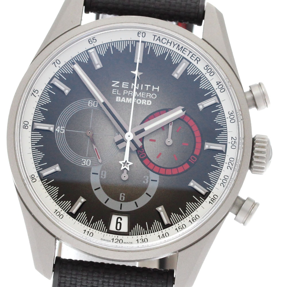 ゼニス ZENITH 03.2082.400 BAMFORD クロノマスター エル・プリメロ レーダー 世界50本限定 自動巻き メンズ 美品 保証書付き_877826【中古】