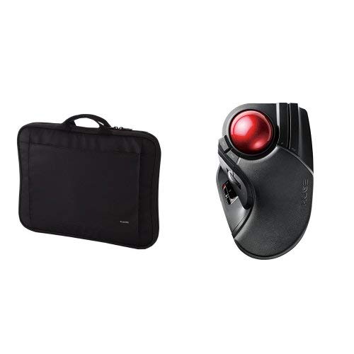 エレコム 取手付インナーバッグ BM-IB016BK & エレコム ワイヤレストラックボール(人差し指・中指操作タイプ) M-HT1DRXBK セット