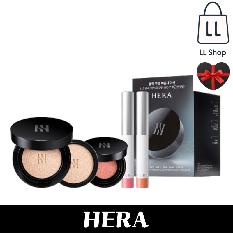 [限定企画][HOT]ブラッククッション (+リフィル+クッションブラッシャー+リップペンシルデュオ)