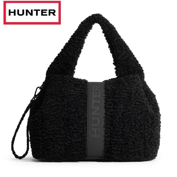 ハンター HUNTER ブークレ ミディアム トート ブラック UBX5522PRC-BLK バッグ