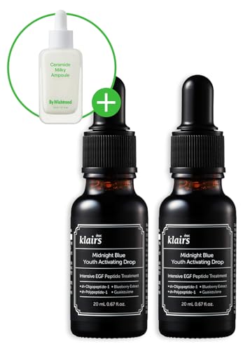 【2個セット】 ミッドナイトブルーユースアクティベーティングドロップ 20ml 2個 美容液 鎮静 セラム アンプル グアイアズレン 肌キメ 大容量 クレアス (Klairs)