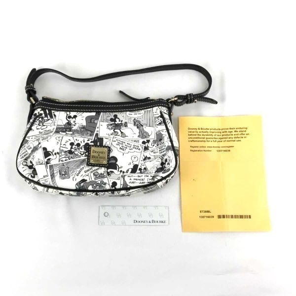 ディズニーストア限定DOONEY&BOURKE/ドゥーニー＆バークハンド/ショルダーバッグ　白黒/ミッキー　Disney storeX1-189
