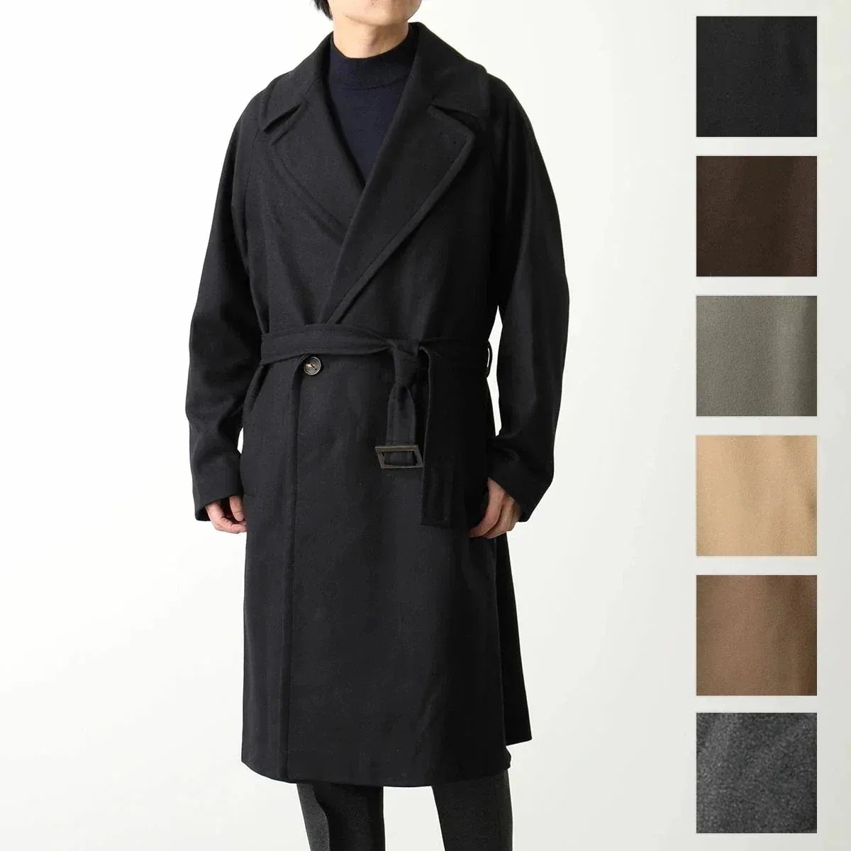 HEVO イーヴォ コート BRINDISI G725 ブリンディジ メンズ ダブルブレスト ベルト付 チェスターコート ロングコート カラー7色