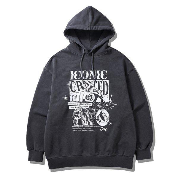 （共用）ビッグプリントウォッシングフード付きTシャツJQ1THU012_BP