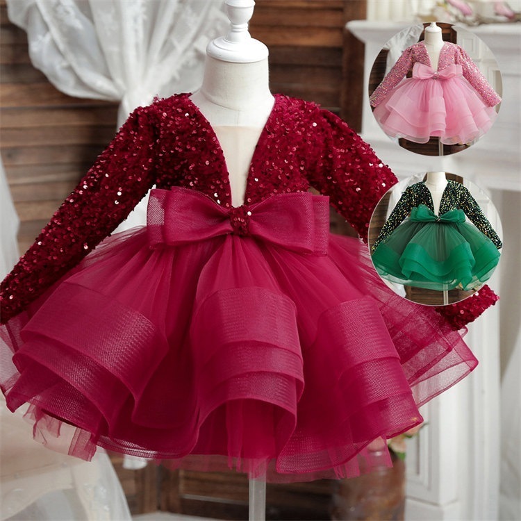 ミニドレス　キッズ　ドレス　子供ドレス　プリンセス　ショート丈　半袖　リボン　フォーマルドレス　ワンピース　キッズ服 子供服 女の子 子ども　発表会　七五三　演出舞台　結婚式　卒業園　入園式 ピアノ