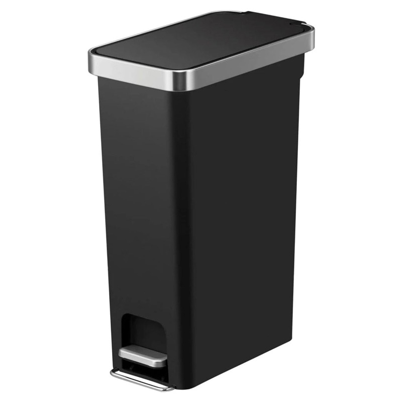 EKO ハナスリム ステップビン ゴミ箱 ブラック EK6268-40L-BL 40L