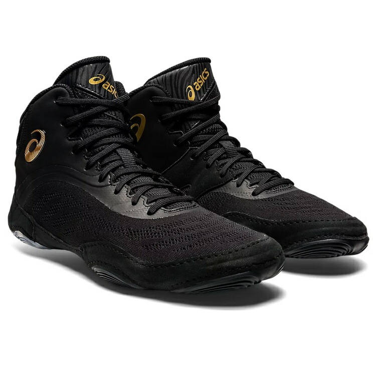 スプリットエリート レスリングシューズ 27.0cm ブラック×ピュアゴールド #1081A050-002