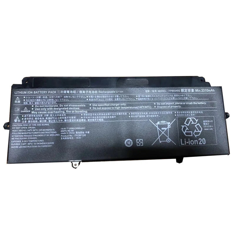 FPB0340S 50Wh/3490mAh 交換用のバッテリー 適用for Fujitsu U937 U938 U939 U939X U9310X U9311X ノートPC修理交換用