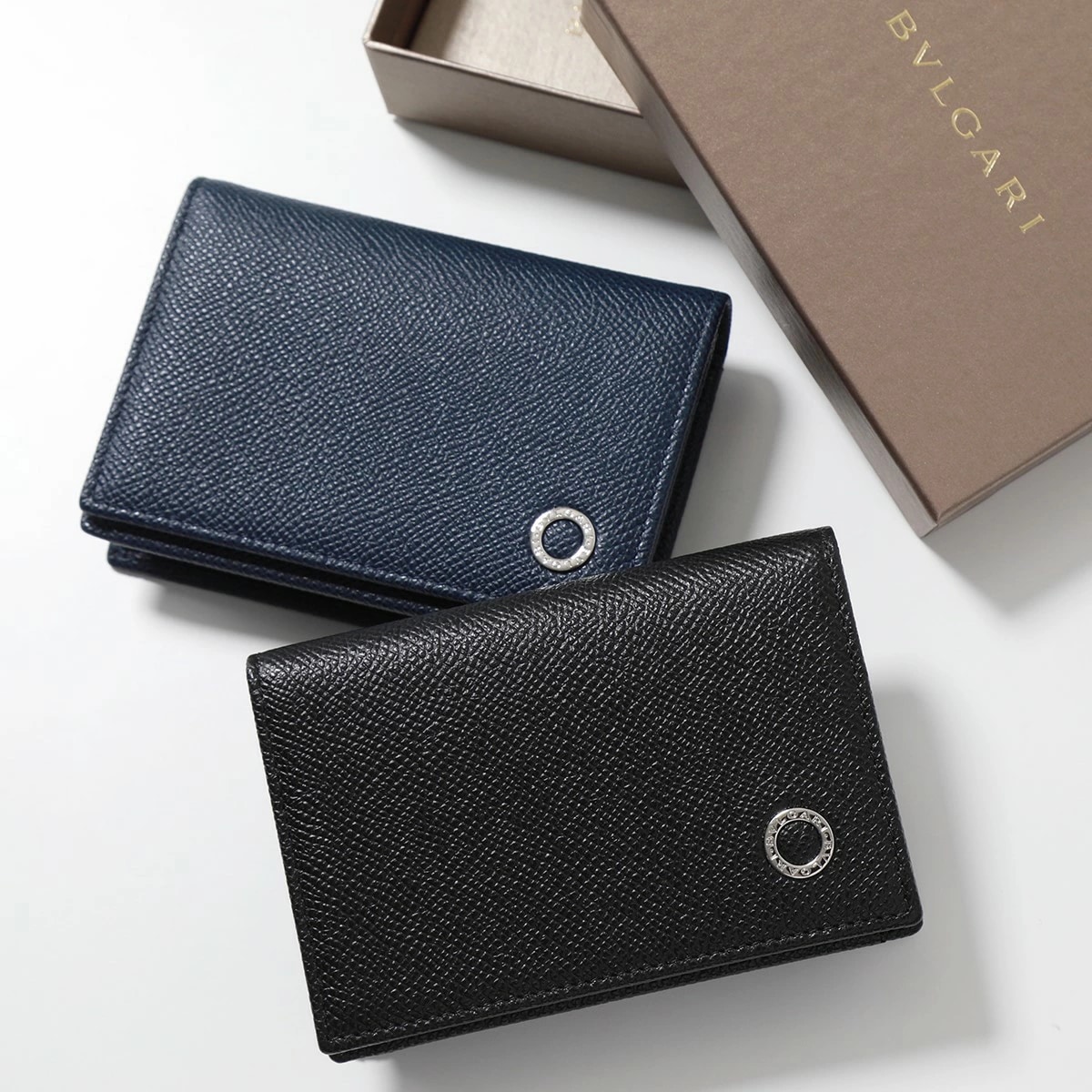BVLGARI ブルガリ カードケース BB MAN 30400 280299 メンズ 名刺入れ レザー ロゴ Bulgari Bulgari Man ミニ財布 カラー2色