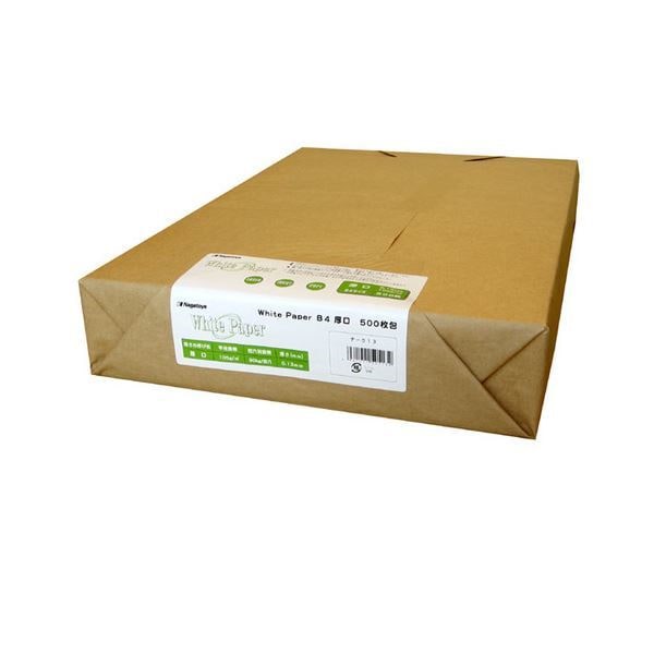 （まとめ）長門屋商店 ホワイトペーパー B4 厚口 90kg ナ-513 1冊（500枚） [x2]