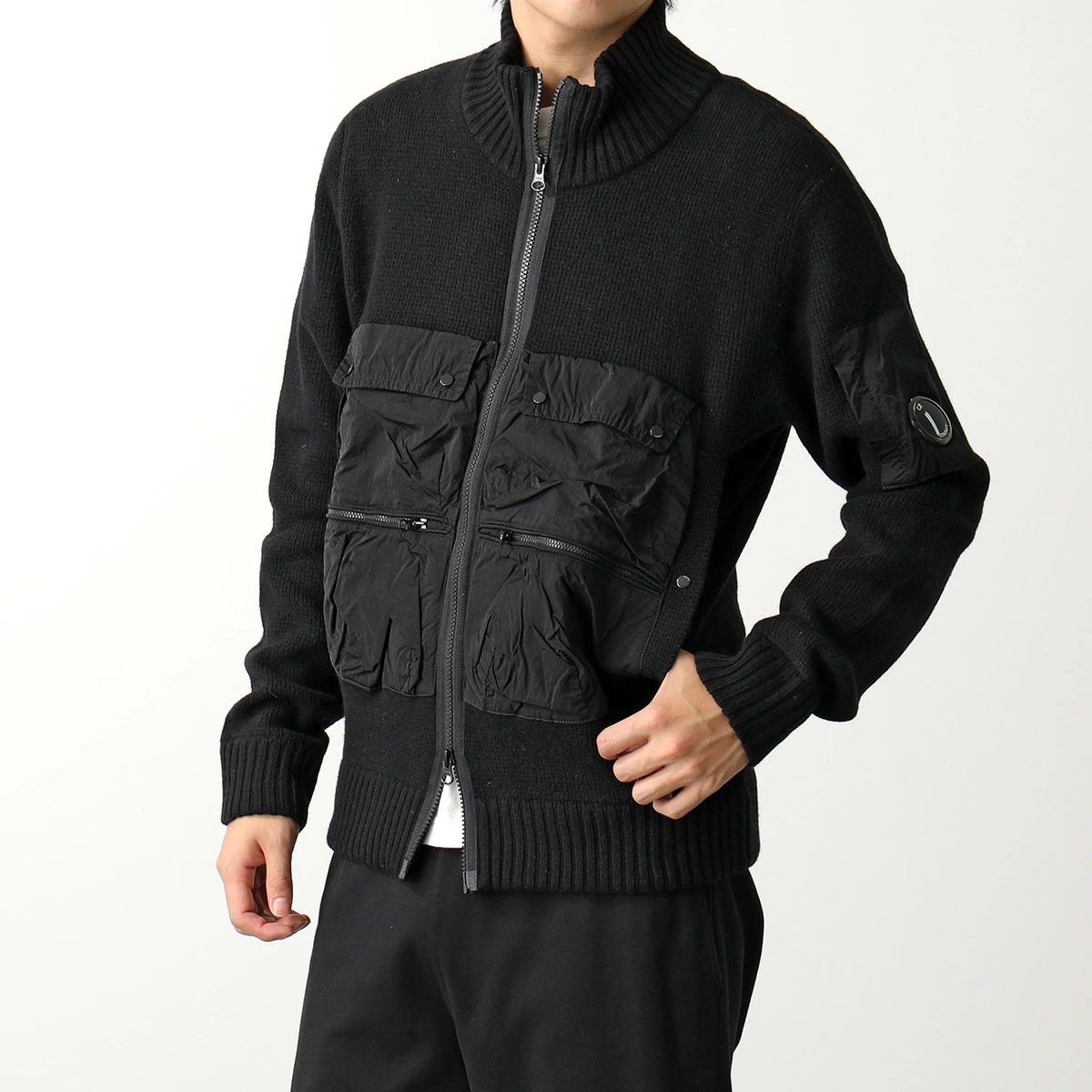 C.P.COMPANY シーピーカンパニー ジャケット Lambswool Mixed Utility Zipped Knit 15CMKN228A 006601M メンズ ニット セーター カーディ
