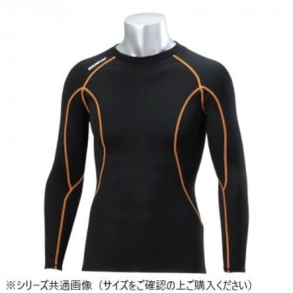 NANKAI テクノライダーHOTBRUSHED BACK ストレッチシャツ Ladysサイズ SDW-6106 WL ブラック/オレンジ