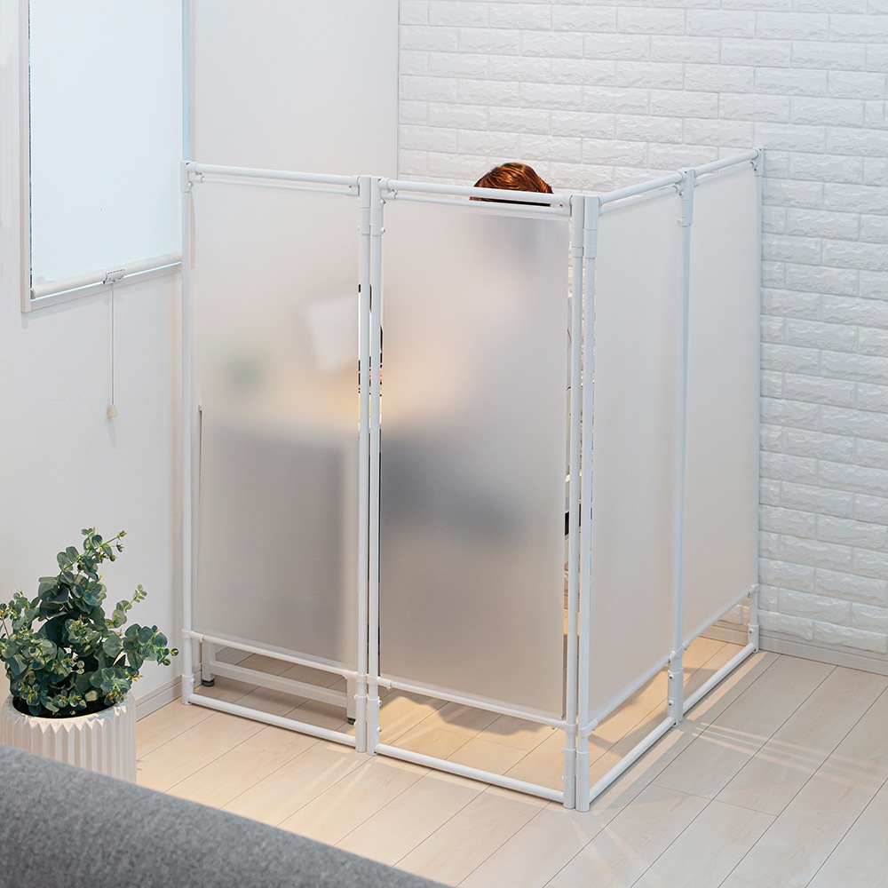 積水樹脂 PO-1 折りたたみ式パーテーション　4面（U型・L型・W型） 4連パーテーション PO1セキスイジユシ