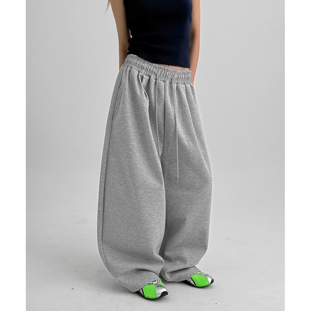 ブラックアップパフェットバルーンワイドバンディングパンツ