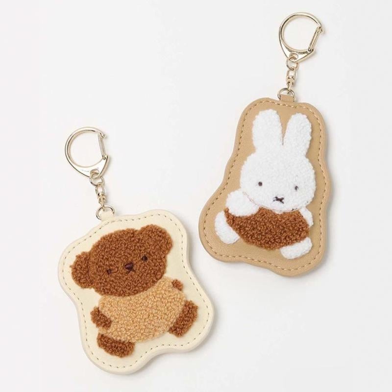 新入荷1つ買うと10個無料 ミッフィーのかわいいキャラクターモコモコキーホルダーウサギとクマのアイデアバッグストラップストラップ