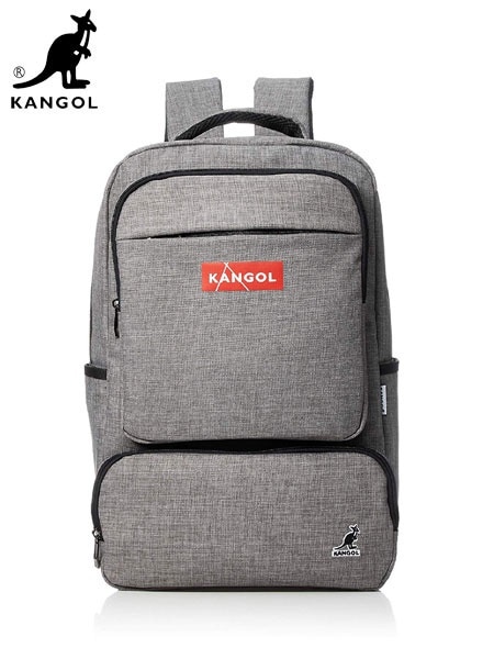 国内発送 KANGOL (カンゴール) KGSA-BG00041 BOX LOGO BACK PACK (バックパック / リュック) Gray (グレー) バッグ