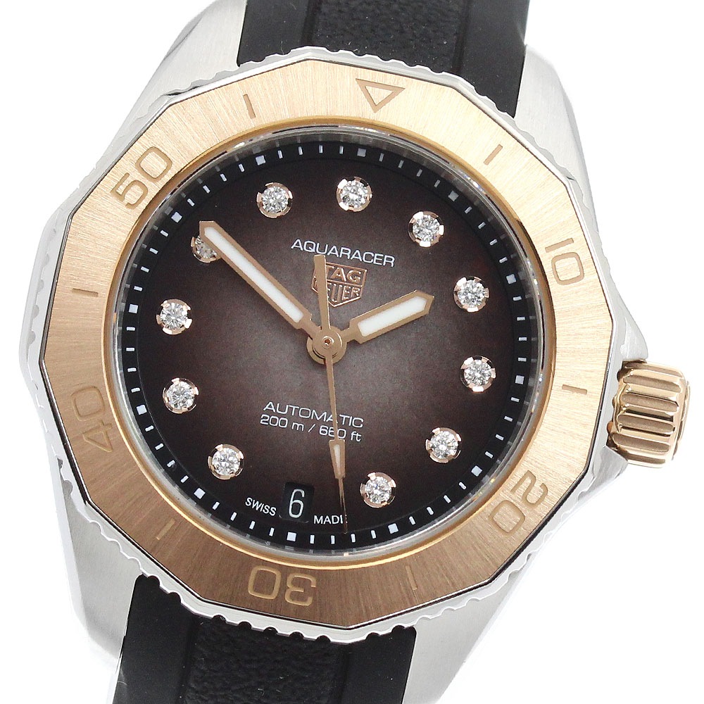 タグホイヤー TAG HEUER WBP2451.FT6200 アクアレーサー プロフェッショナル 200 自動巻き レディース 極美品 箱・保証書付き_958039【中古】