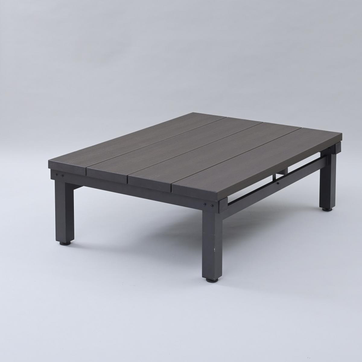 山善 人工木デッキ 120cm×90cm 2層式 ダークブラウン YJD-1290 DBR YAMAZEN 人工木×アルミ 簡単組立 DIY 21,593円