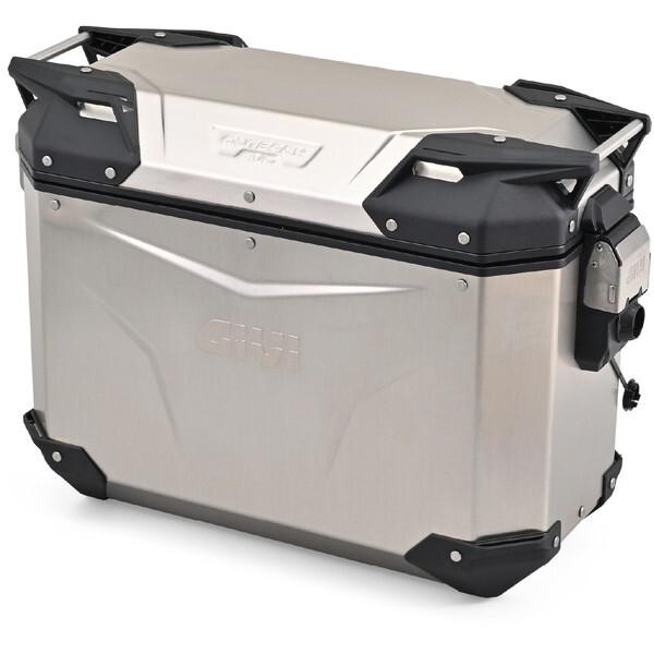 D61281 GIVI ジビ バイク用サイドケース 37L アルミ製 キーシリンダー別売 TREKKER OUTBACK EVO SMARTシリーズ OBKEV37AL 左側用 シルバー