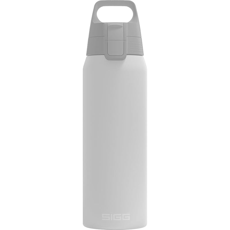 即納：シグ(Sigg) アウトドア 水筒 ボトル シールドサーモ ホワイト 0.75L 50437