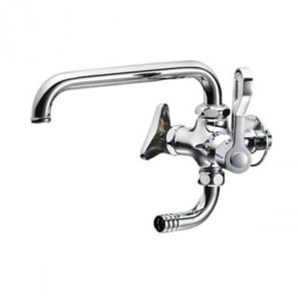 三栄 SANEI 厨房用二口横形自在水栓 共用形 E2310-13