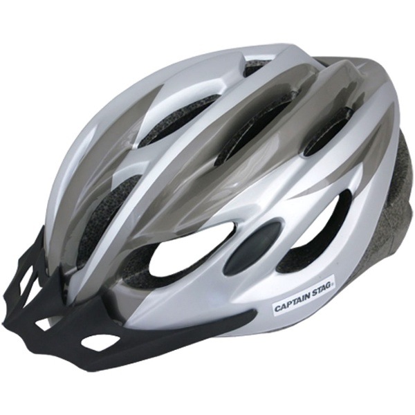 CAPTAINSTAG キャプテンスタッグ 自転車用 ヘルメット Vento チタン／シルバー アウトドア ヘルメット Y6524