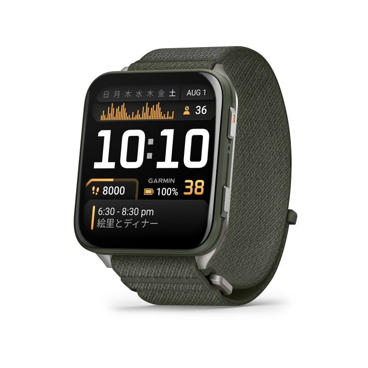 ガーミン Venu X1 Moss　【Suica対応】スマートウォッチ 010-02980-22