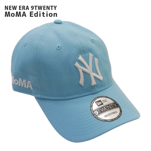 ニューエラ NEW ERA x モマ MoMA ニューヨーク ヤンキース 9TWENTY CAP ストラップバック キャップ PASTEL BLUE 265-001755-014